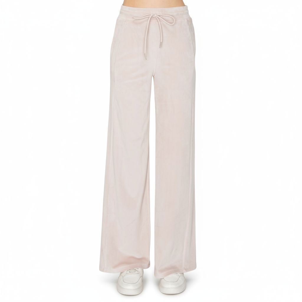 Drawstring Relaxed Fit Plush Pants